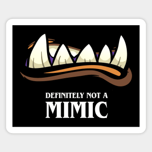 Funny Definitely Not A Mimic Tabletop RPG Meme Sticker